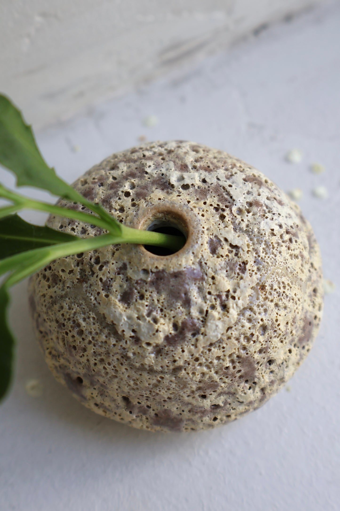 Bud vase view from top