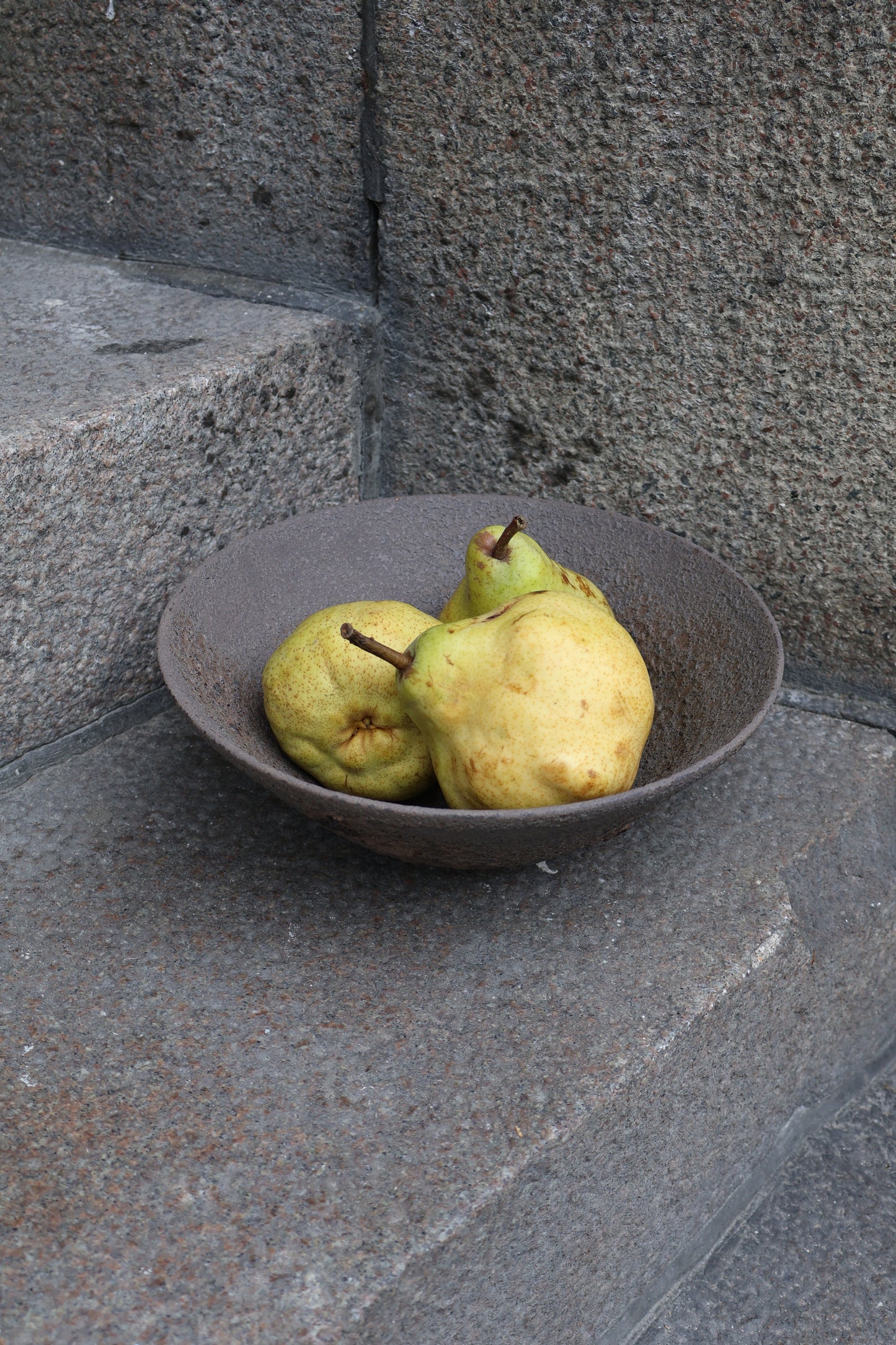 Fruit Bowl in Black Lava