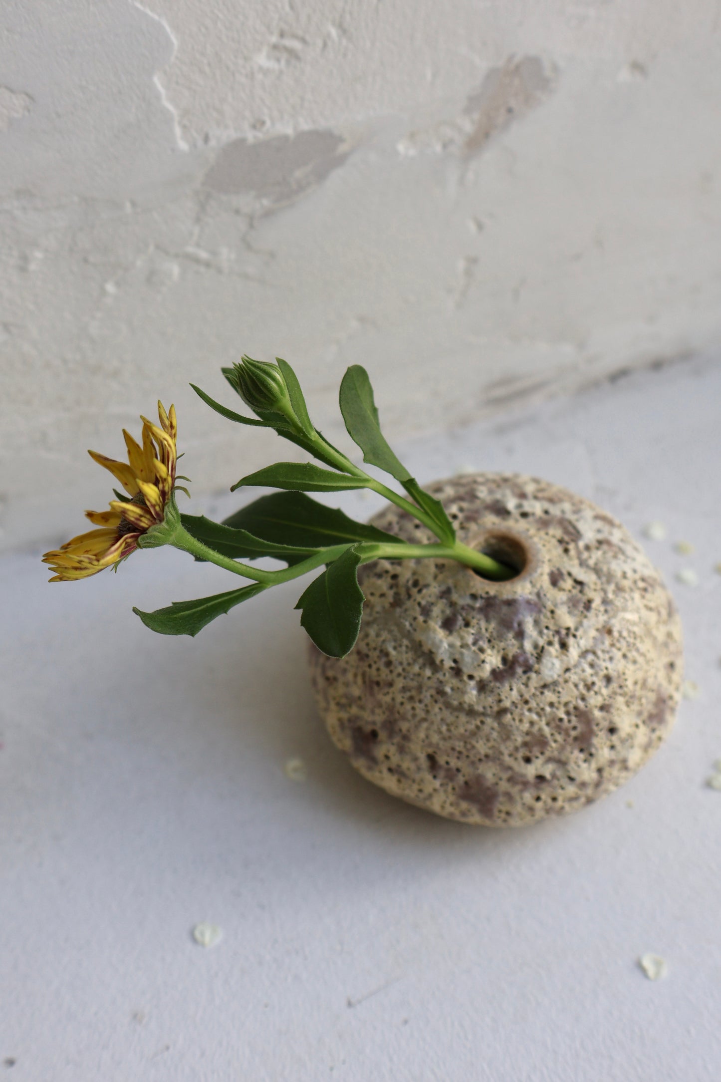 Textured bud vase handmade in Malmo