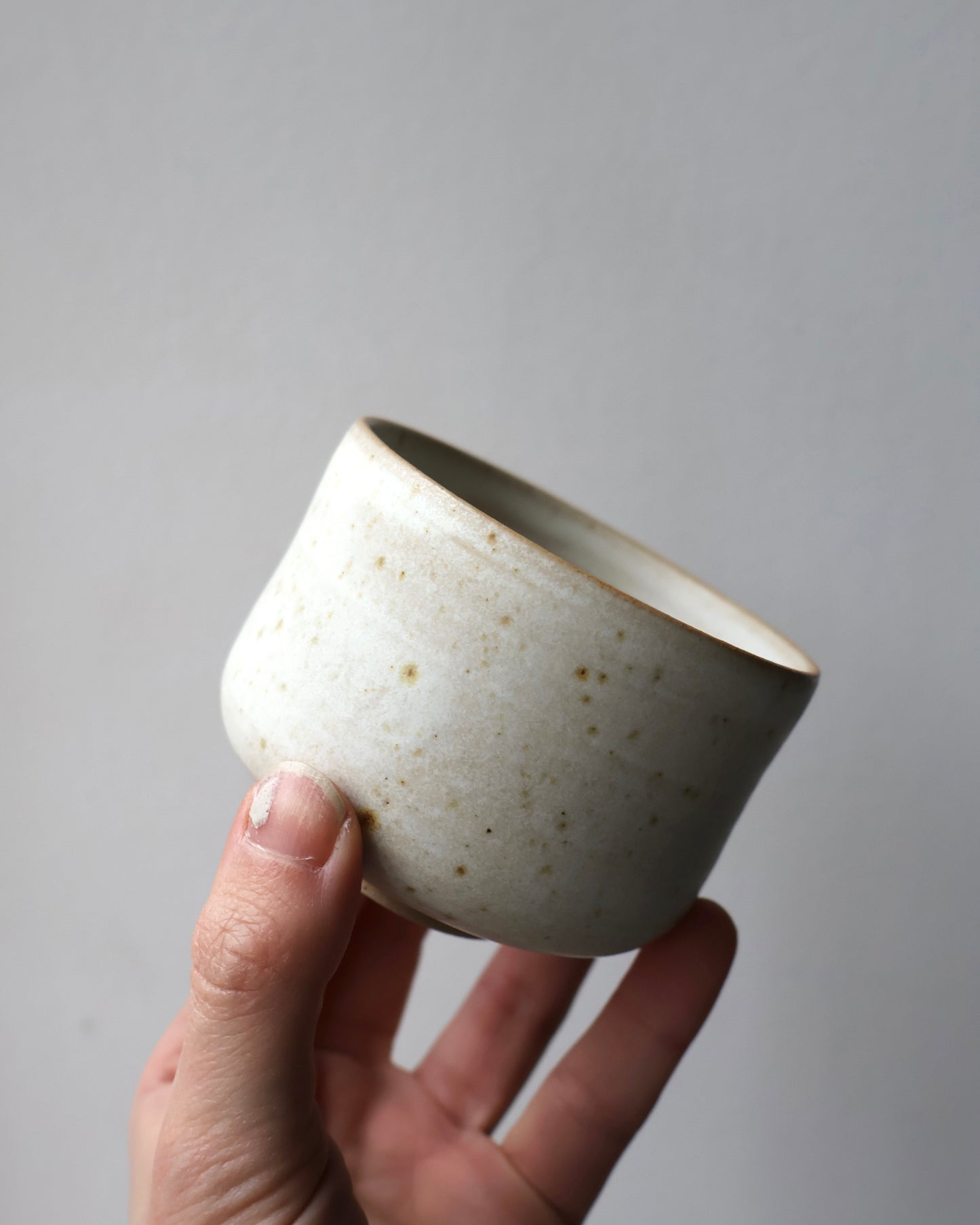Mini Chawan in Linen White