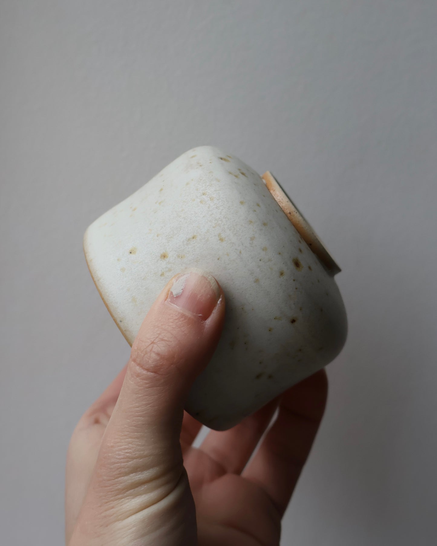 Mini Chawan in Linen White
