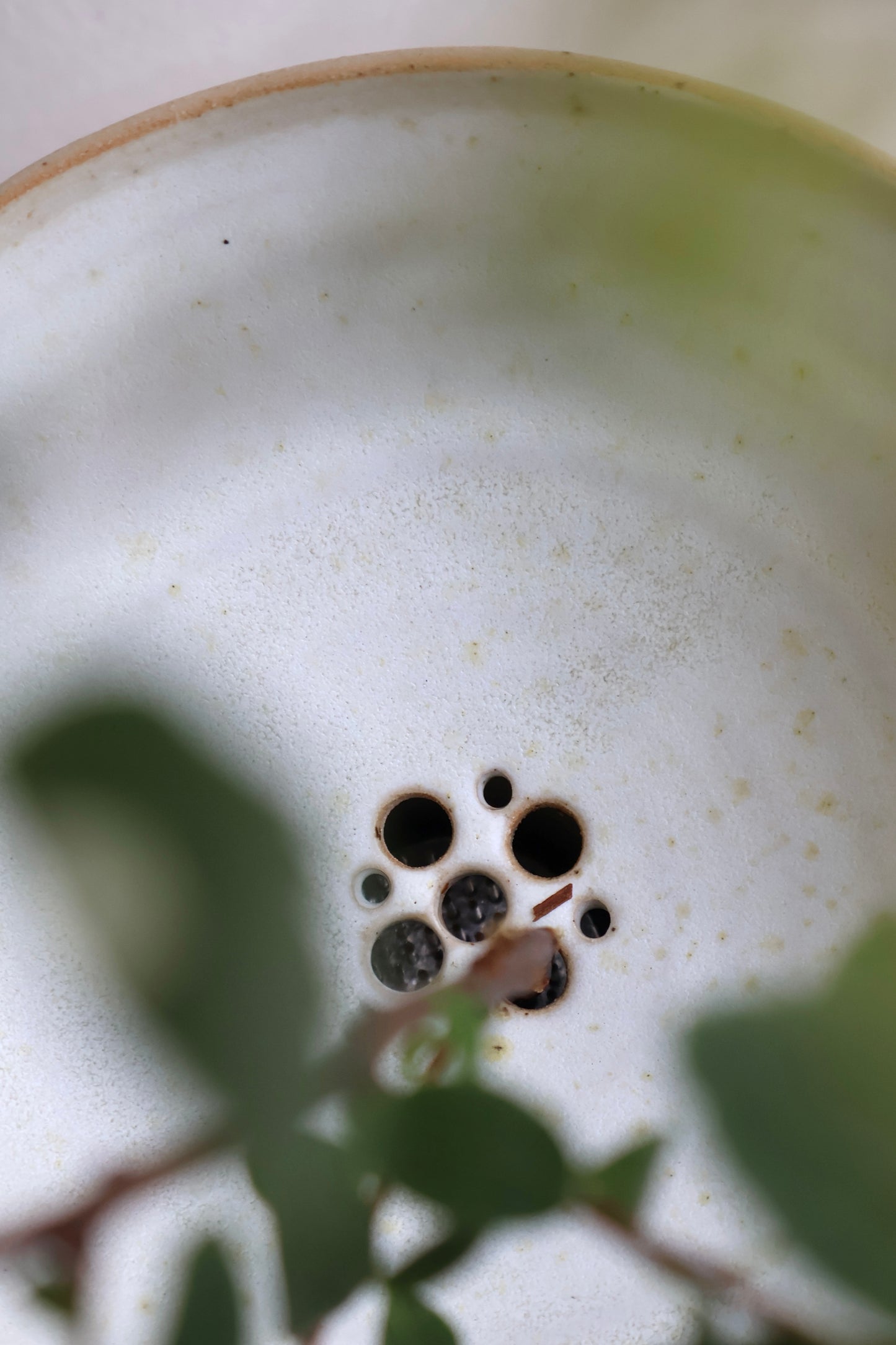 Folded Pedestal Vase in Dove