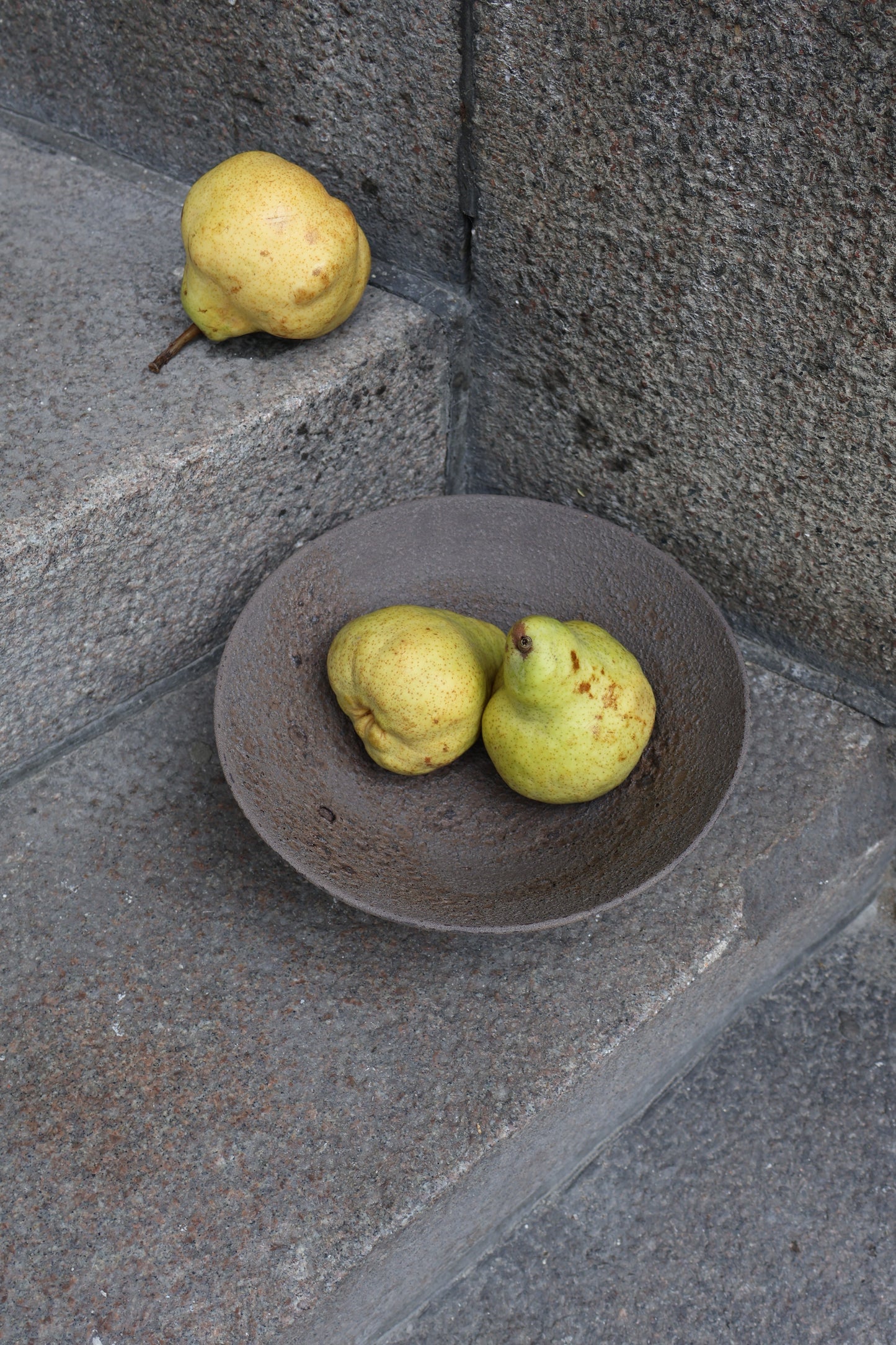 Fruit Bowl in Black Lava