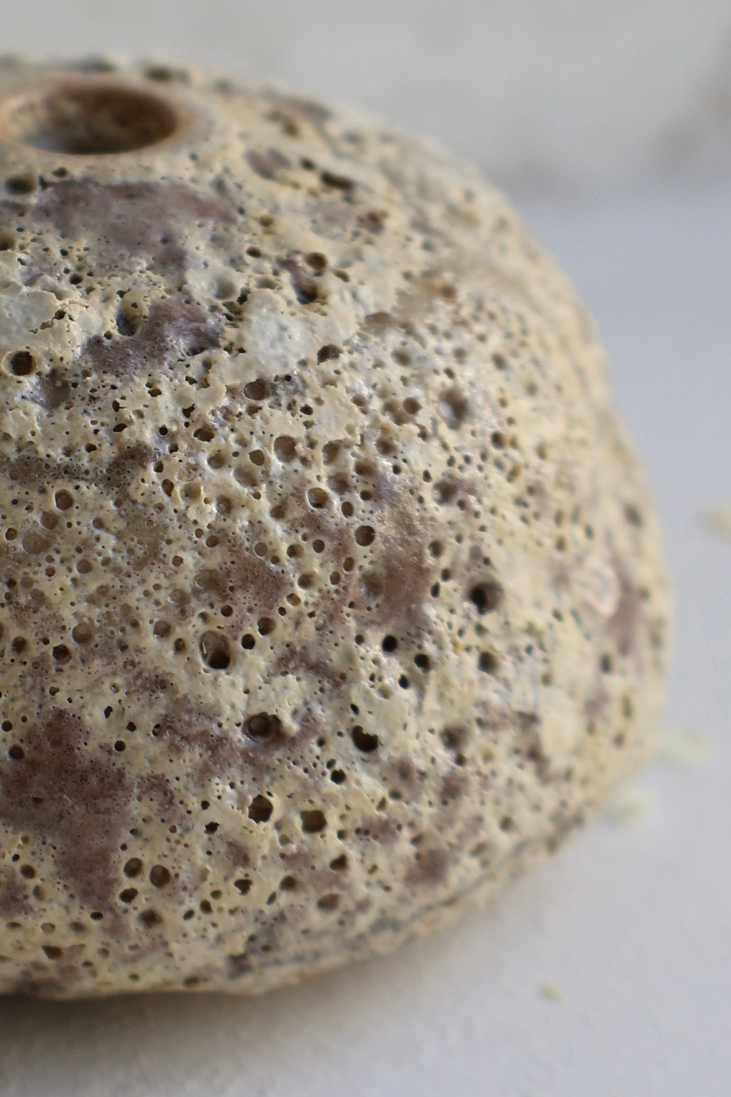 Detail of handmade ceramic vase