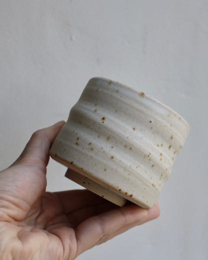 Organic Tumbler in Speckled White | Medium