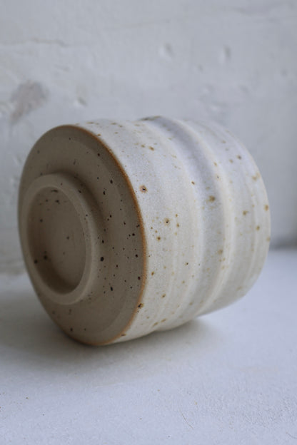 Organic Tumbler in Speckled White | Medium
