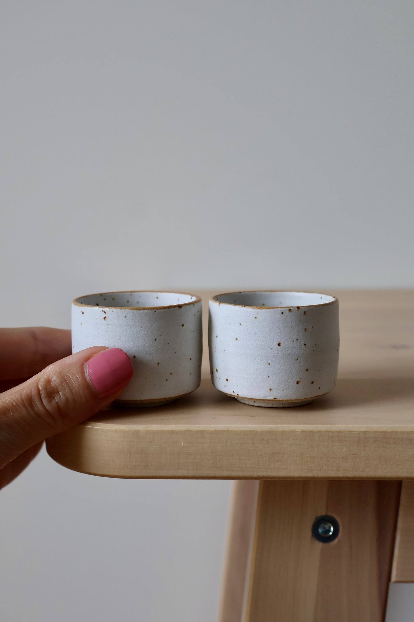 Egg cups in Matte White - Set of 2