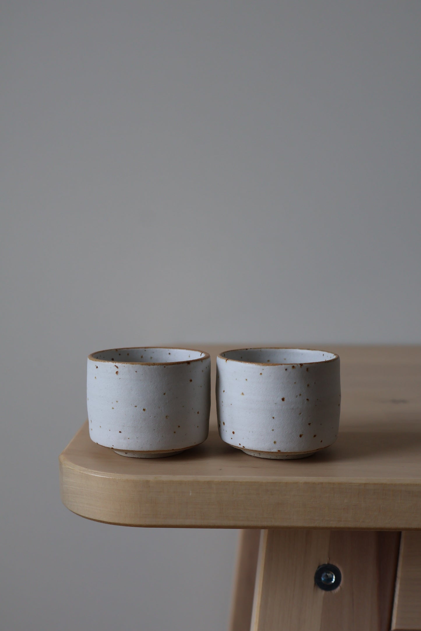 Egg cups in Matte White - Set of 2