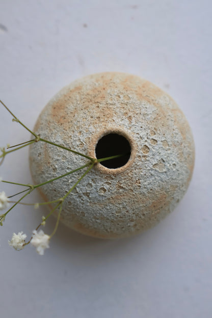 Bud Vase in a Matte White Lava