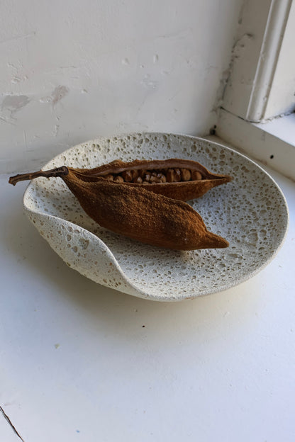 Fruit Bowl in White Lava