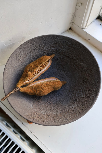 Fruit Bowl in Black Lava