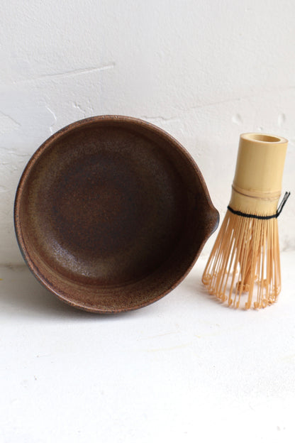 Matcha Bowl in Industrial Brown