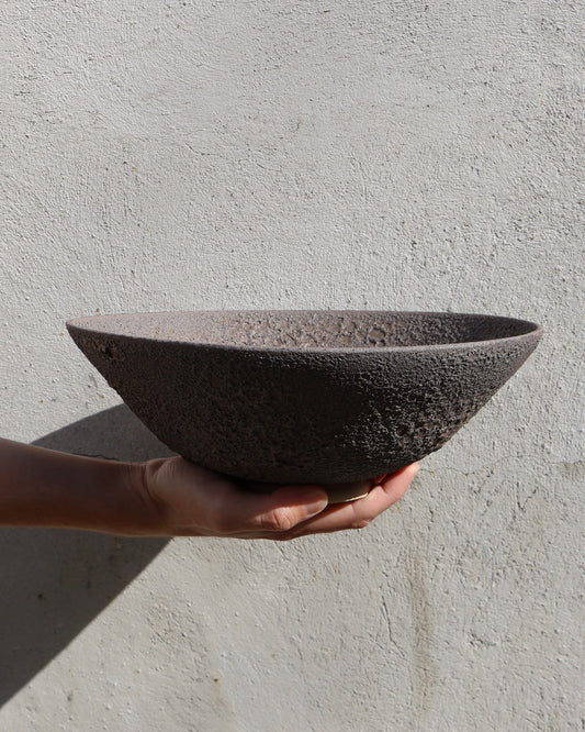 Fruit Bowl in Black Lava