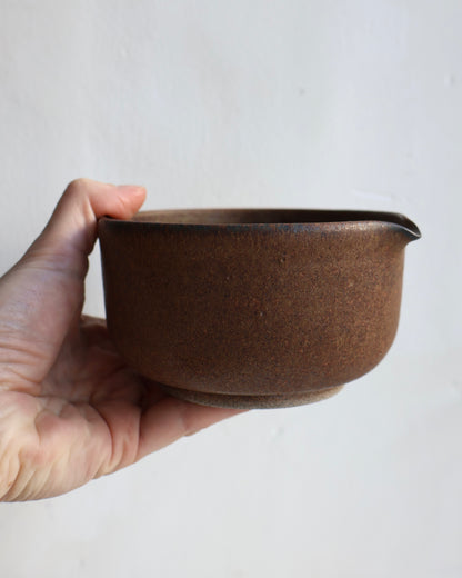 Matcha Bowl in Industrial Brown