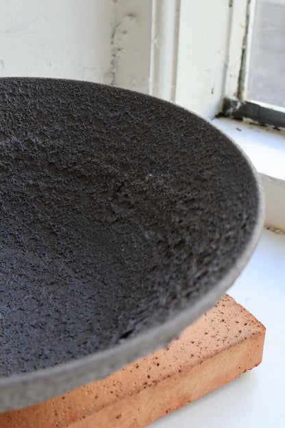 Fruit Bowl in Black Lava