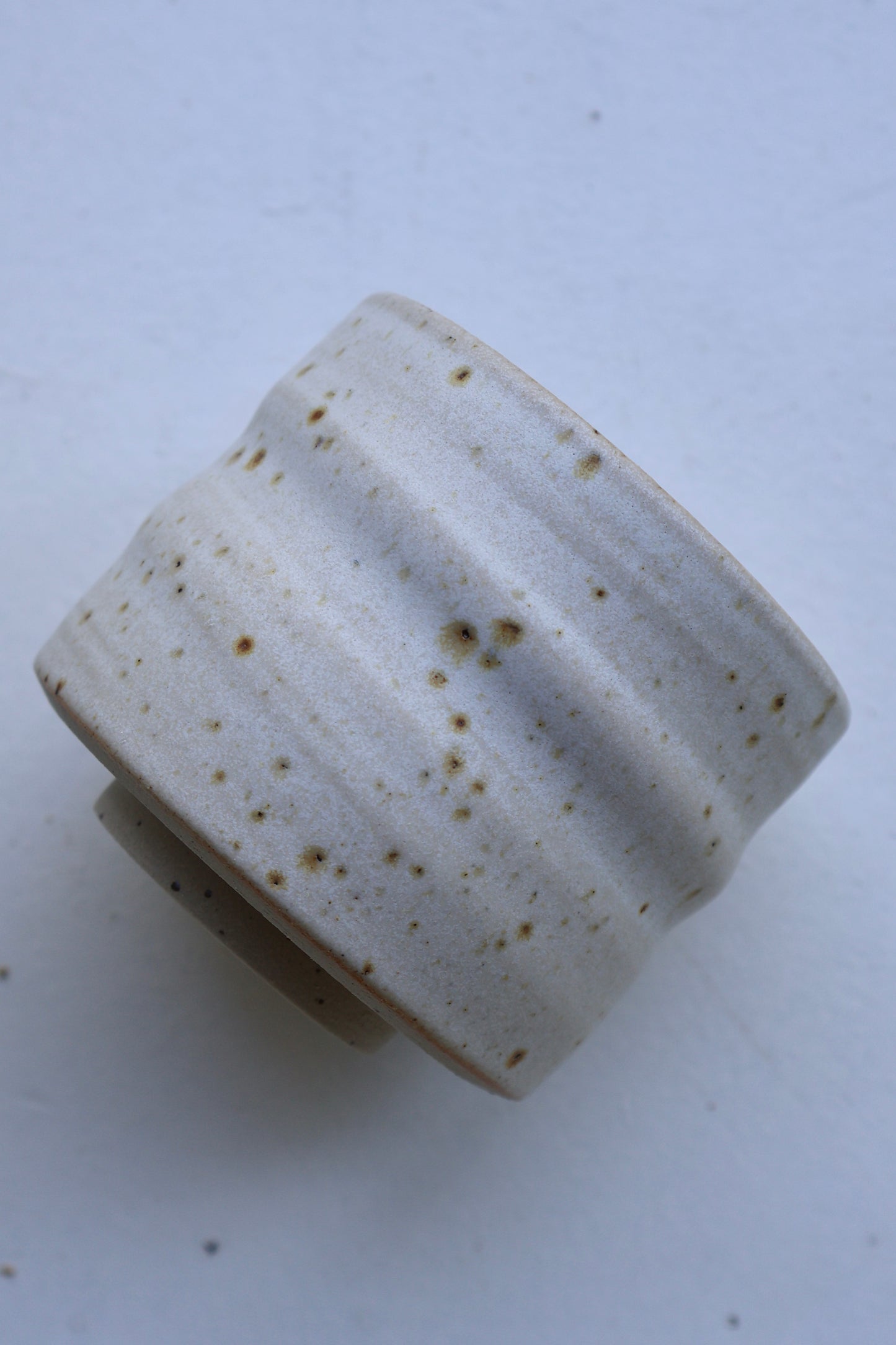 Organic Tumbler in Speckled White | Medium